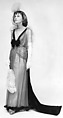 Evening dress, Silk, fur, beads, metallic, probably American